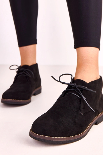 Bottines noires pour femmes à semelle plate Lauda 2