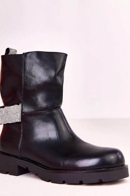 Bottines noires pour femmes avec... Bottines noires pour femmes avec...