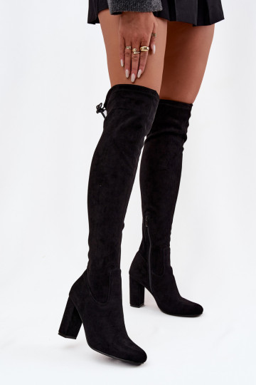 Bottes longues pour femmes avec talons noires Xamarin 2