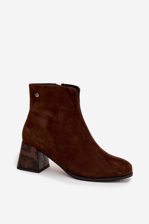 Peau en daim Bottes pour femmes Il fautciejka K7202-02 CzekoladoÀe Peau en daim Bottes pour femmes Il fautciejka K7202-02 CzekoladoÀe