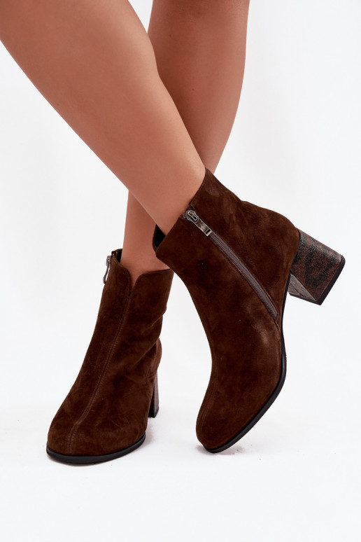 Peau en daim Bottes pour femmes Il fautciejka K7202-02 CzekoladoÀe Peau en daim Bottes pour femmes Il fautciejka K7202-02 CzekoladoÀe