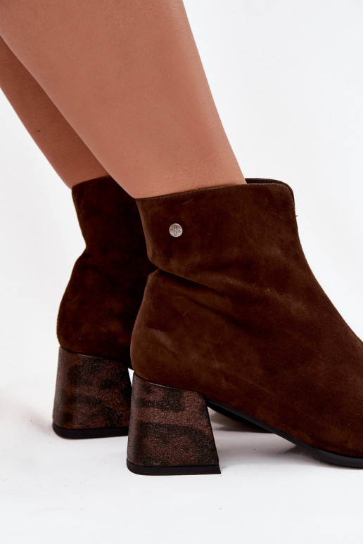 Peau en daim Bottes pour femmes Il fautciejka K7202-02 CzekoladoÀe Peau en daim Bottes pour femmes Il fautciejka K7202-02 CzekoladoÀe