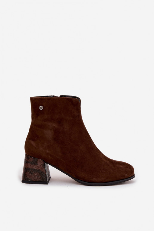 Peau en daim Bottes pour femmes Il fautciejka K7202-02 CzekoladoÀe Peau en daim Bottes pour femmes Il fautciejka K7202-02 CzekoladoÀe
