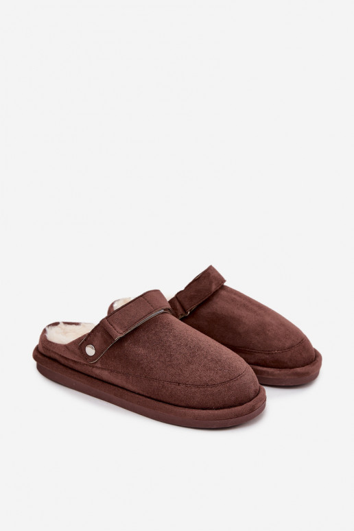 Chaussons Féminin avec des sangles réchauffer avec de la fourrure à l intérieur CzekoladoÀe Rilena Chaussons Féminin avec des sangles réchauffer avec de la fourrure à l intérieur CzekoladoÀe Rilena