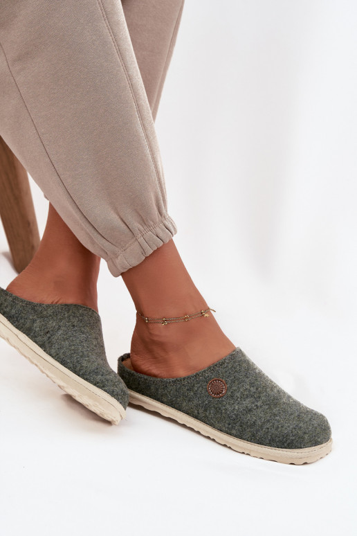 chaussures fait maison Chaussons Féminin Inblu CS000047 couleur verte chaussures fait maison Chaussons Féminin Inblu CS000047 couleur verte