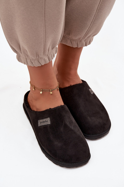 Chaussons Féminin chaussures fait maison Inblu CS000045 couleur noire Chaussons Féminin chaussures fait maison Inblu CS000045 couleur noire