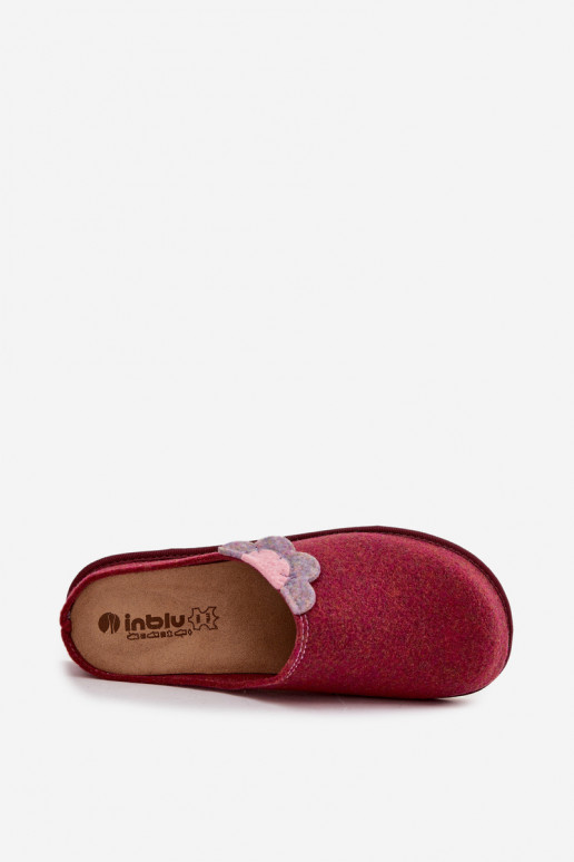 Chaussons Féminin Avec une fleur Inblu CS000043 Bourgogne Chaussons Féminin Avec une fleur Inblu CS000043 Bourgogne