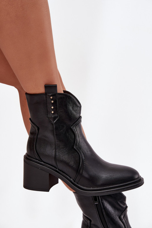 réchauffer Bottes pour femmes avec des talons couleur noire Brilynn réchauffer Bottes pour femmes avec des talons couleur noire Brilynn
