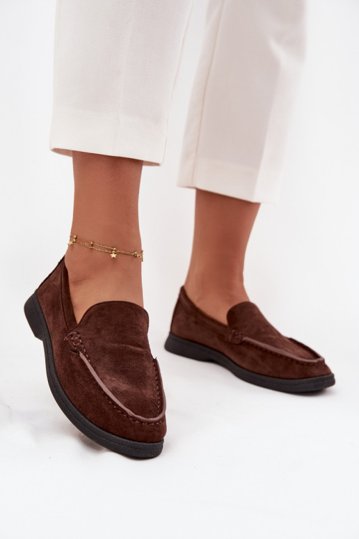 mocassins pour femmesen daim écologiqueu CzekoladoÀe Tynara mocassins pour femmesen daim écologiqueu CzekoladoÀe Tynara