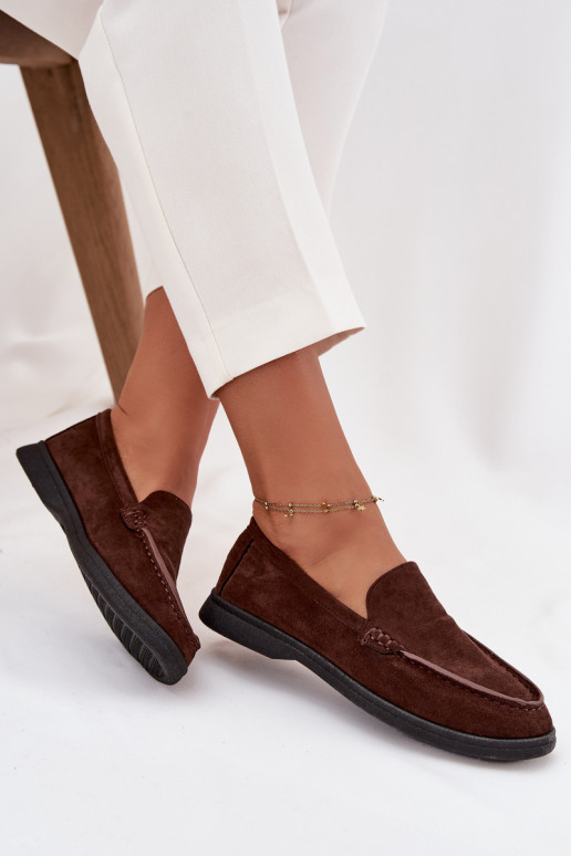 mocassins pour femmesen daim écologiqueu CzekoladoÀe Tynara mocassins pour femmesen daim écologiqueu CzekoladoÀe Tynara