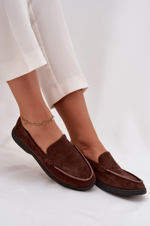 mocassins pour femmesen daim écologiqueu CzekoladoÀe Tynara mocassins pour femmesen daim écologiqueu CzekoladoÀe Tynara