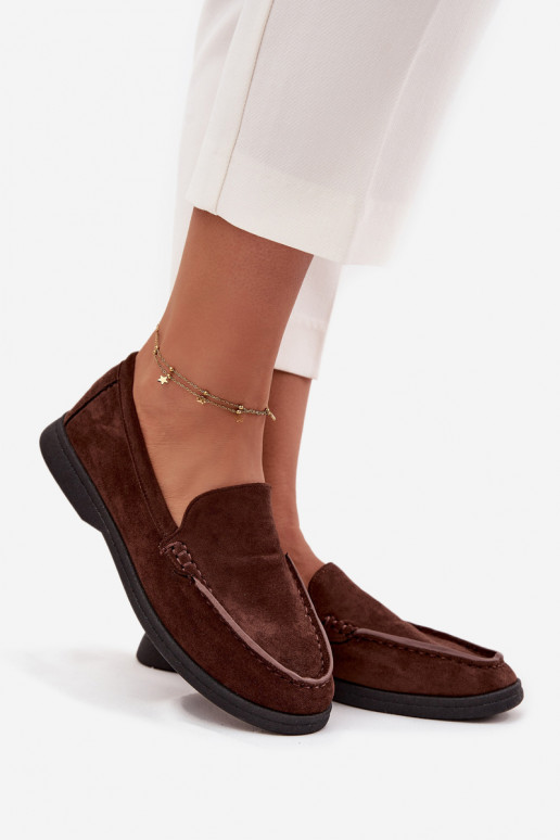 mocassins pour femmesen daim écologiqueu CzekoladoÀe Tynara mocassins pour femmesen daim écologiqueu CzekoladoÀe Tynara