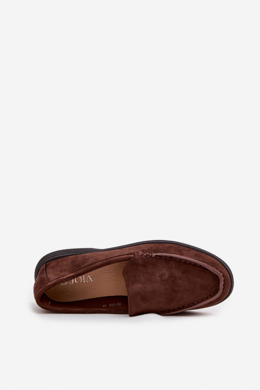 mocassins pour femmesen daim écologiqueu CzekoladoÀe Tynara mocassins pour femmesen daim écologiqueu CzekoladoÀe Tynara