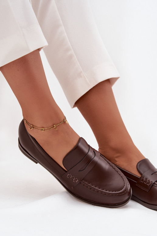 Mocassins Mocassins Féminin en cuir écologique CzekoladoÀe Bessina Mocassins Mocassins Féminin en cuir écologique CzekoladoÀe Bessina