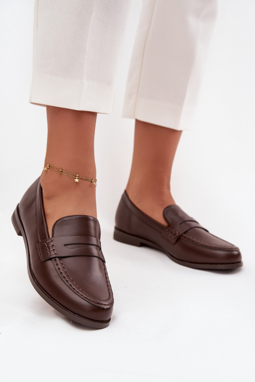 Mocassins Mocassins Féminin en cuir écologique CzekoladoÀe Bessina Mocassins Mocassins Féminin en cuir écologique CzekoladoÀe Bessina