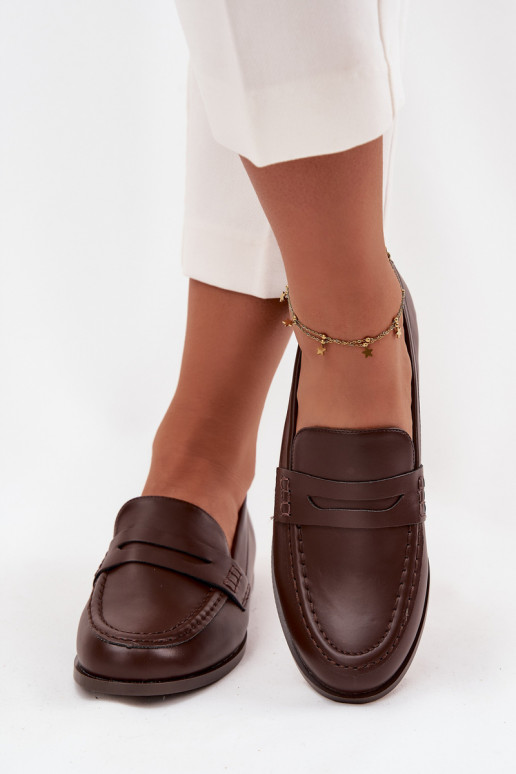 Mocassins Mocassins Féminin en cuir écologique CzekoladoÀe Bessina Mocassins Mocassins Féminin en cuir écologique CzekoladoÀe Bessina