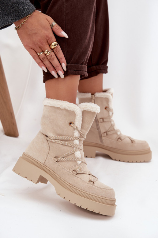 Bottes de neige Féminin avec échauffement beige Irmara Bottes de neige Féminin avec échauffement beige Irmara