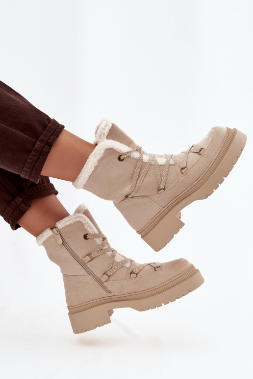 Bottes de neige Féminin avec échauffement beige Irmara Bottes de neige Féminin avec échauffement beige Irmara