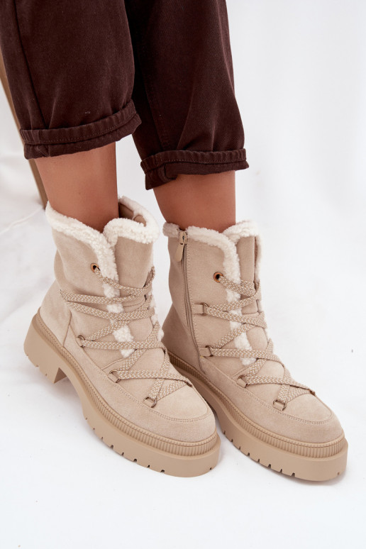 Bottes de neige Féminin avec échauffement beige Irmara Bottes de neige Féminin avec échauffement beige Irmara