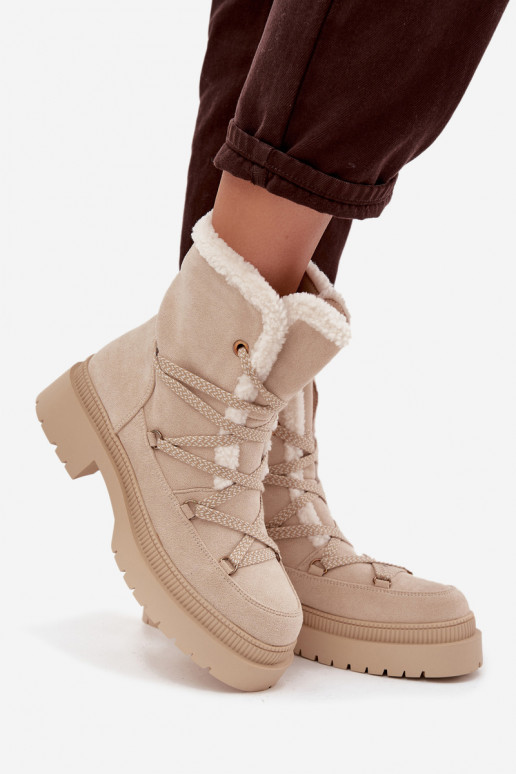 Bottes de neige Féminin avec échauffement beige Irmara Bottes de neige Féminin avec échauffement beige Irmara