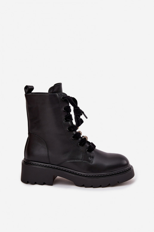 réchauffer Bottes pour femmes Avec des décorations Laçagem couleur noire Elindra réchauffer Bottes pour femmes Avec des décorations Laçagem couleur noire Elindra