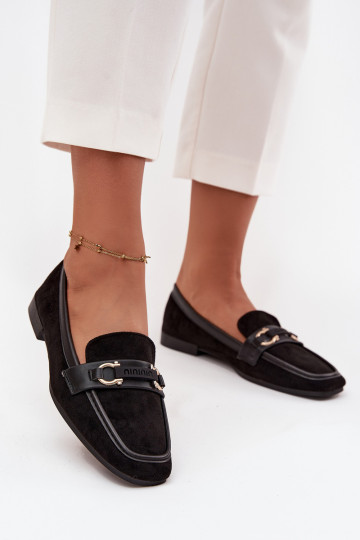 Mocassins Mocassins Féminin Avec des décorations Élément couleur noire Evelora