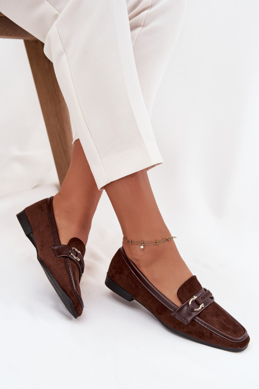 Mocassins Mocassins Féminin Avec des décorations Élément CzekoladoÀe Evelora Mocassins Mocassins Féminin Avec des décorations Élément CzekoladoÀe Evelora