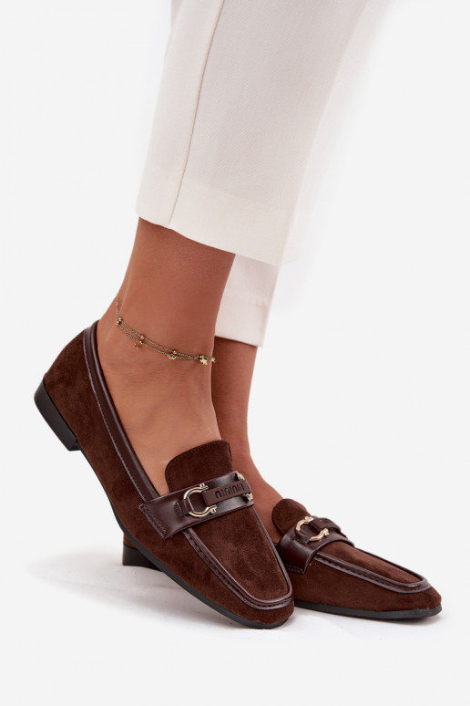 Mocassins Mocassins Féminin Avec des décorations Élément CzekoladoÀe Evelora Mocassins Mocassins Féminin Avec des décorations Élément CzekoladoÀe Evelora