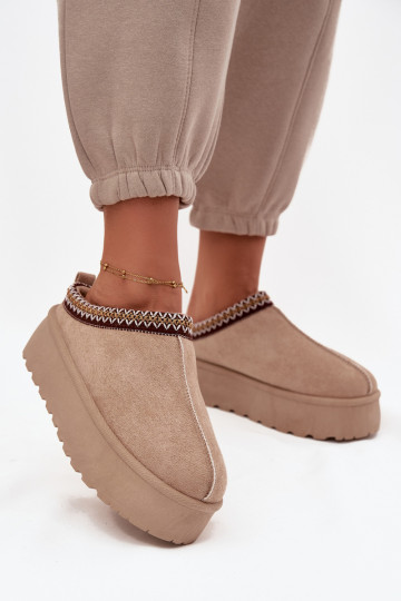 Bottes de neige Féminin Avec des décorations Haftem beige Jenira 2