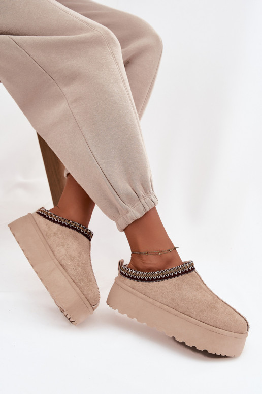 Bottes de neige Féminin Avec des décorations Haftem beige Jenira Bottes de neige Féminin Avec des décorations Haftem beige Jenira