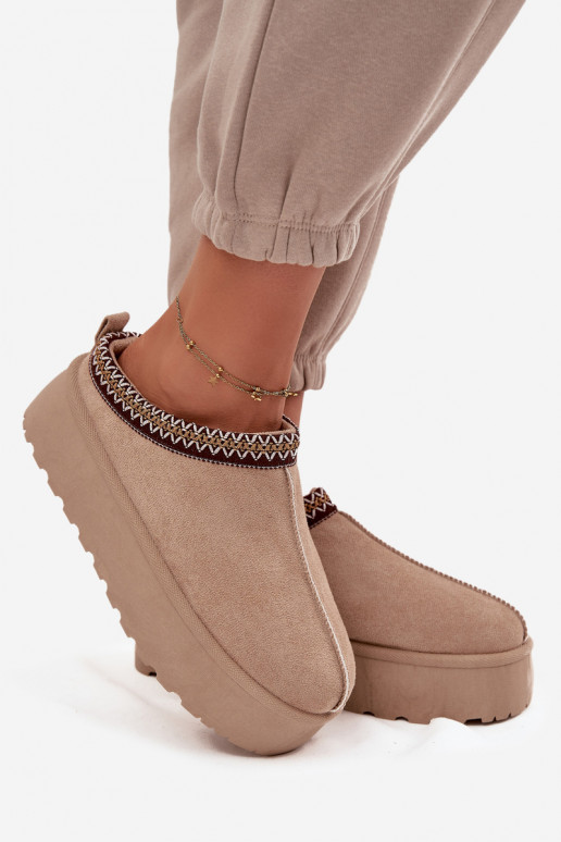 Bottes de neige Féminin Avec des décorations Haftem beige Jenira Bottes de neige Féminin Avec des décorations Haftem beige Jenira