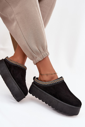 Bottes de neige Féminin Avec des décorations Haftem couleur noire Jenira