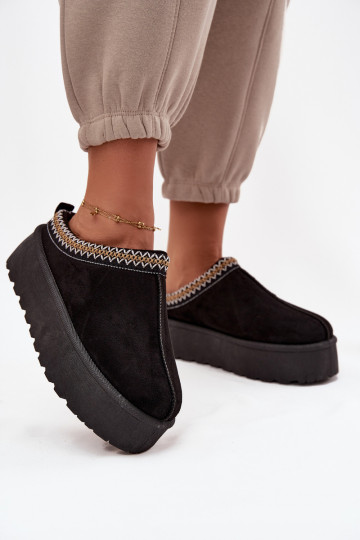 Bottes de neige Féminin Avec des décorations Haftem couleur noire Jenira 2