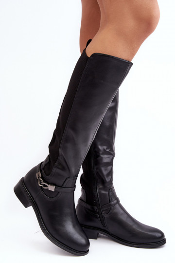 Bottes chaudes Contre la route S.Barski HY07-329 couleur noire