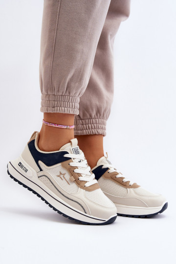 Baskets pour femmes modèle sportif couleur sable Big Star NN274A092 2