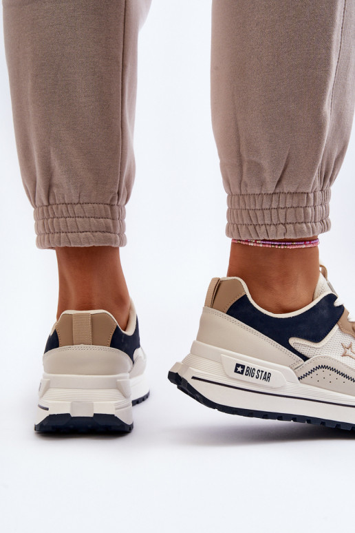 Chaussures modèle baskets Féminin Big Star NN274A092 beige Chaussures modèle baskets Féminin Big Star NN274A092 beige