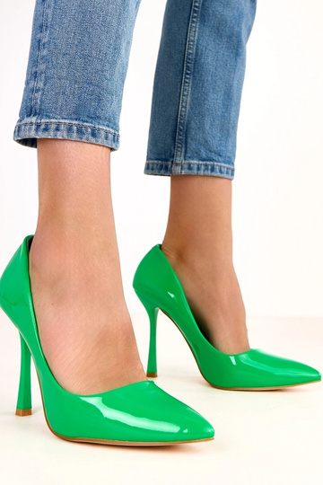 Talons aiguilles verts Loretta