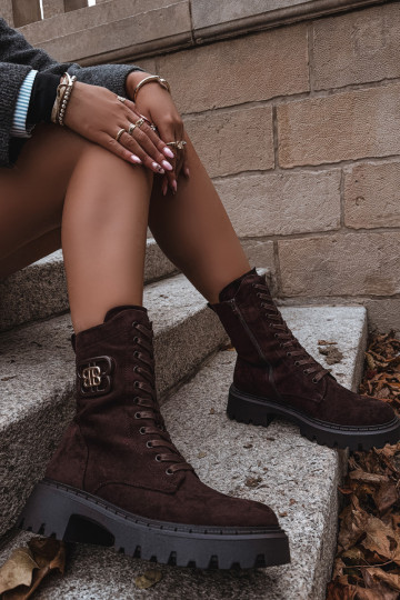 Bottes DANSokrery Féminin Avec des décorations Élément réchauffer CzekoladoÀe Kalindra