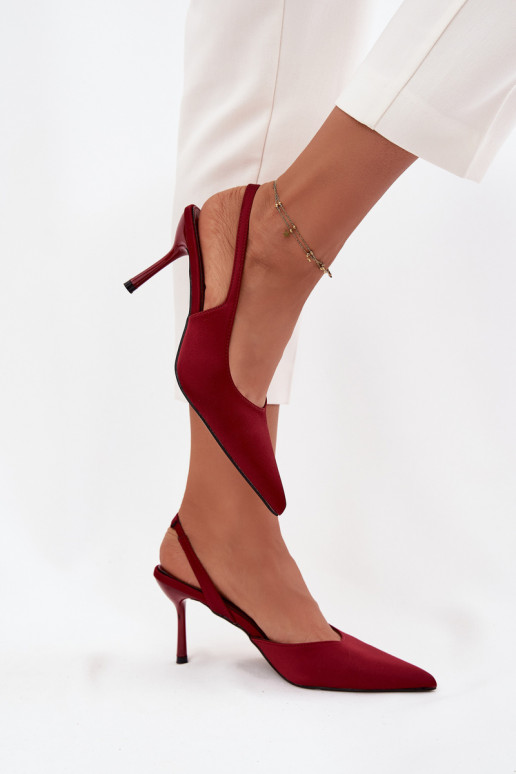 chaussures à talons hautsOdkrytymi Piętami Bourgogne Lenira chaussures à talons hautsOdkrytymi Piętami Bourgogne Lenira