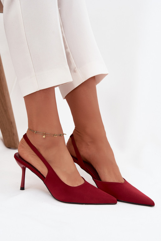 chaussures à talons hautsOdkrytymi Piętami Bourgogne Lenira chaussures à talons hautsOdkrytymi Piętami Bourgogne Lenira