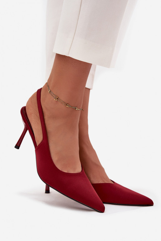 chaussures à talons hautsOdkrytymi Piętami Bourgogne Lenira chaussures à talons hautsOdkrytymi Piętami Bourgogne Lenira