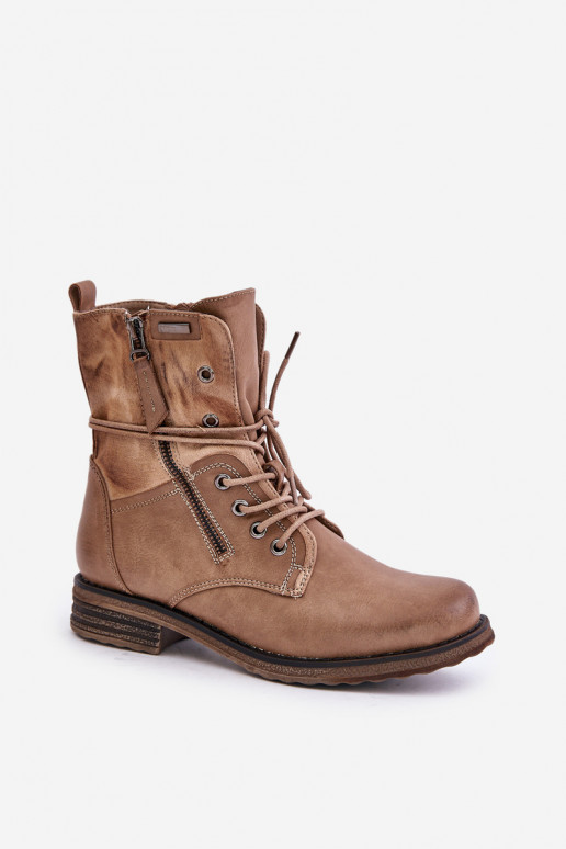 Bottes massives à la mode beige Perfecto Bottes massives à la mode beige Perfecto
