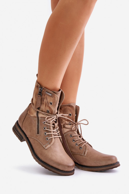 Bottes massives à la mode beige Perfecto Bottes massives à la mode beige Perfecto