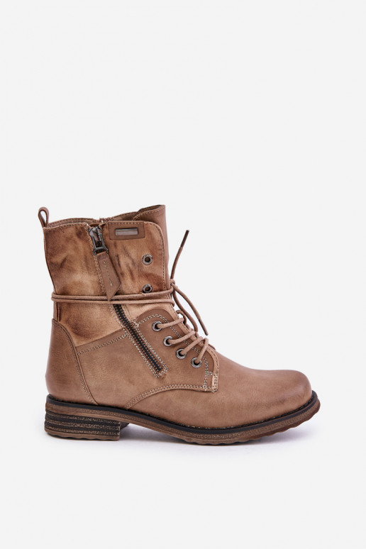 Bottes massives à la mode beige Perfecto Bottes massives à la mode beige Perfecto