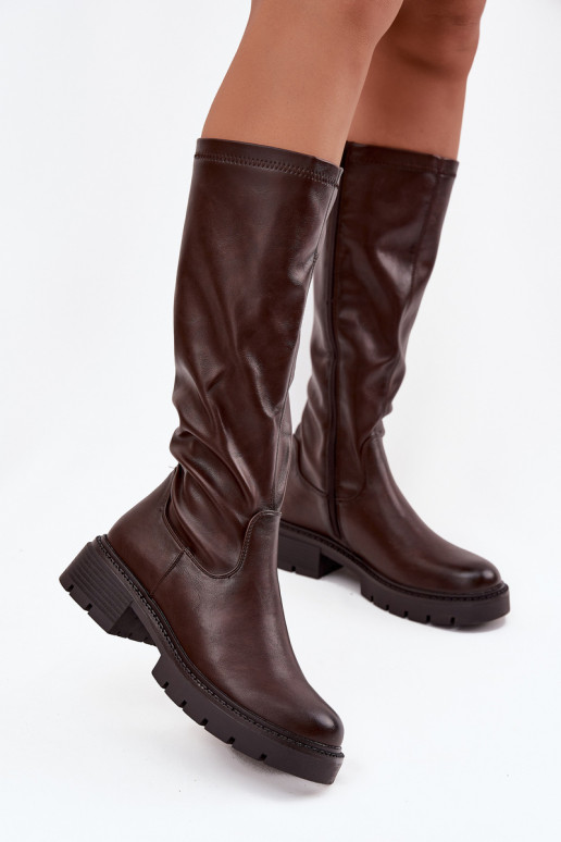 bottes pour femmes en cuir écologique CzekoladoÀe Oceana bottes pour femmes en cuir écologique CzekoladoÀe Oceana