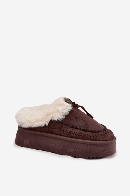 Bottes de neige Féminin avec un manteau de fourrure avec une plateforme CzekoladoÀe Rosmira Bottes de neige Féminin avec un manteau de fourrure avec une plateforme CzekoladoÀe Rosmira