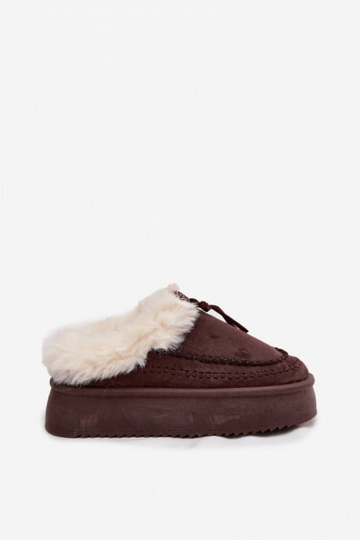 Bottes de neige Féminin avec un manteau de fourrure avec une plateforme CzekoladoÀe Rosmira Bottes de neige Féminin avec un manteau de fourrure avec une plateforme CzekoladoÀe Rosmira