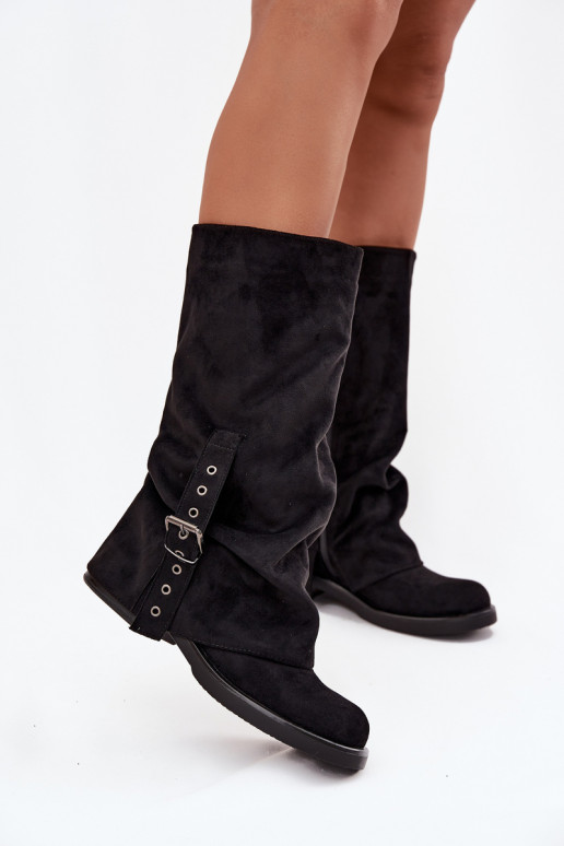bottes pour femmes Avec un haut frisé I avec boucles couleur noire Ophelis bottes pour femmes Avec un haut frisé I avec boucles couleur noire Ophelis