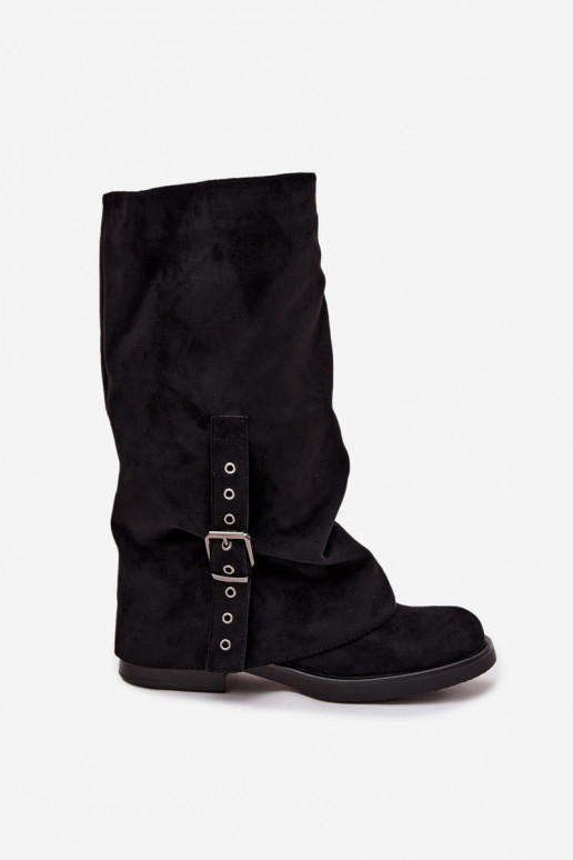 bottes pour femmes Avec un haut frisé I avec boucles couleur noire Ophelis bottes pour femmes Avec un haut frisé I avec boucles couleur noire Ophelis