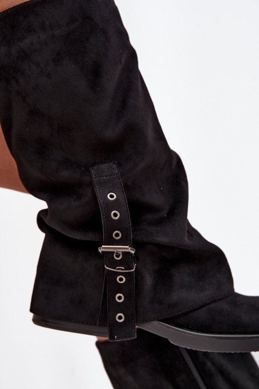 bottes pour femmes Avec un haut frisé I avec boucles couleur noire Ophelis bottes pour femmes Avec un haut frisé I avec boucles couleur noire Ophelis